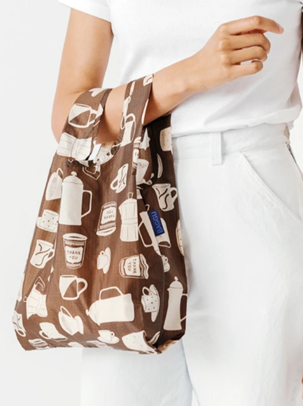 NWT BAGGU Baby Reusable Bag Limited Edition Japan - Coffee
